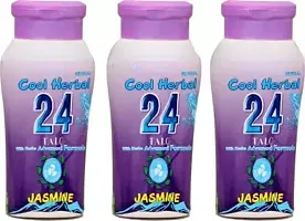 SmieTrz Cool Cool 24 Talc with Herbs Advanced Formula Jasmine Powder 3x100g (3 Items in The Set)-thumb1