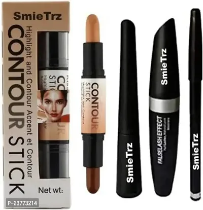 SMIETRZ Eyebrow Pencil With Eyeliner and Mascara (3 IN 1), Highlighter and Contour Stick 36 g??(multicolor)