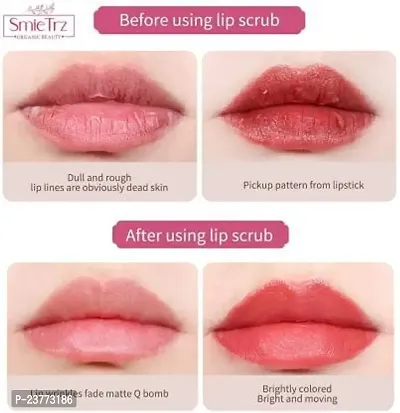 SmieTrz?The Natural Wash Lip Scrub for tanned  darkened lips Raspberry (Pack of: 1, 10 g)-thumb5