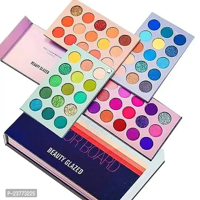 Eyeshadow With Brush Set Combo of 60 Shades Color Board Eyeshadow Palette with Makeup Brush Set (7pcs brushes in 1 kit)-thumb4