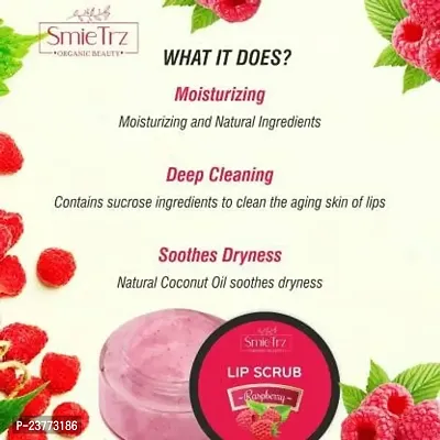 SmieTrz?The Natural Wash Lip Scrub for tanned  darkened lips Raspberry (Pack of: 1, 10 g)-thumb3