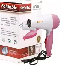 SMIETRZ Professional Foldable Hair Dryer (1000 Watt) With Mini Straightener|Latest Hair Dryer Hair Straightener In Combo Pack,Multicolor-thumb2