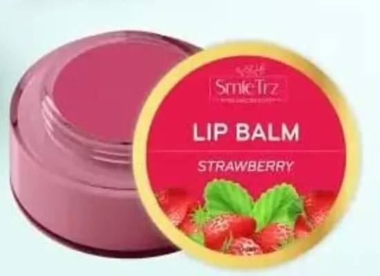 SmieTrz Strawberry Lip Balm For Girls Baby Pink Strawberry (Pack of: 1, 10 g)