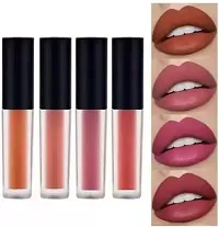 SmieTrz?Beauty Super Stay Water Proof Sensational Liquid Matte Lipstick (, Pack of 4 (Multicolor), 16 ml)-thumb1