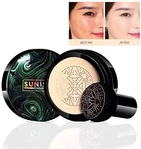 SMIETRZ?Sunisa BB Cream Air Cushion Foundation Korean Mushroom Head CC Cream Concealer Whitening Cosmetic Waterproof Brighten Face Base Tone Foundation  Kajal (2 Items in the set)-thumb4