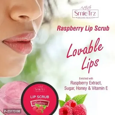 SmieTrz?The Natural Wash Lip Scrub for tanned  darkened lips Raspberry (Pack of: 1, 10 g)-thumb2