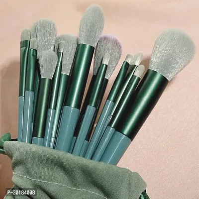 SmieTrz Fix+ Green Professional Makeup Kit 13 Brush Set-thumb0