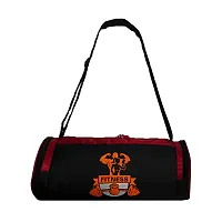 AV Brands Polyester Shoe Compartment Duffle Gym Bag for Men and Women for Fitness - Bag Size 49cm x 24cm x 24cm (Red)-thumb3