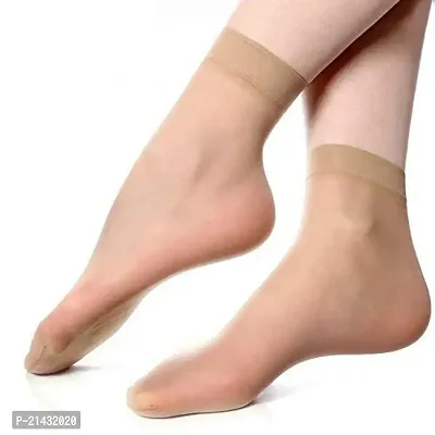 AV Brands Women's Nylon Ankle Length Skin Ultra-Thin Transparent Summer Socks (2)-thumb0