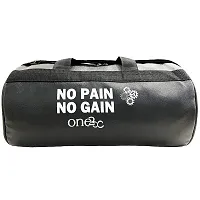 No Pain No Gain Black Leather Gym Bag Gym Gloves Blue-thumb1