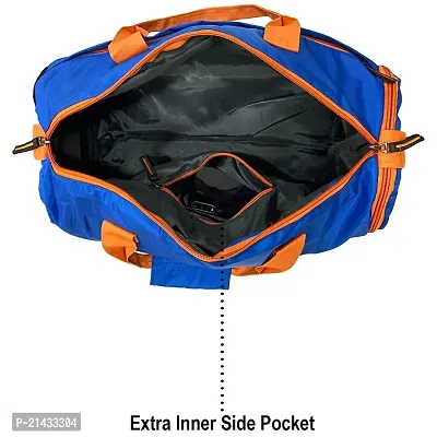 20 L ll Gym Bag with Shoe Compartment ll Sports Gym Bag ll Gym Bag for Man and Woman ll Blue l Orange (Blue)-thumb2