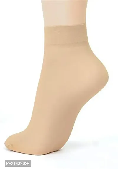 AV Brands Women's Nylon Ankle Length Skin Ultra-Thin Transparent Summer Socks (2)-thumb2