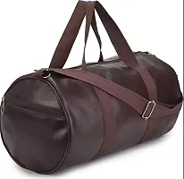 Genric Leather 22 Cms Travel Duffle(3_ brown)-thumb2