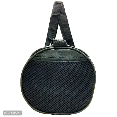 Gym Bag Black Leather for Men and Women-thumb3