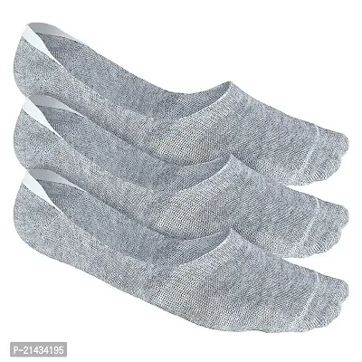 AV Brands No Show Socks for Men, Odour Free, Breathable Low Cut Socks (Grey, 4)