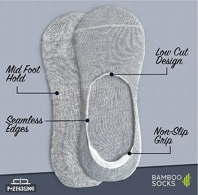 AV Brands No Show Socks for Men, Odour Free, Breathable Low Cut Socks (Black, Blue, Grey, 3)-thumb4