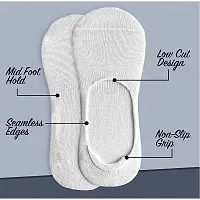 AV Brands No Show Socks for Men, Odour Free, Breathable Low Cut Socks (White, 3)-thumb4