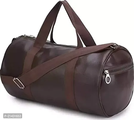 Genric Leather 22 Cms Travel Duffle(3_ brown)-thumb0