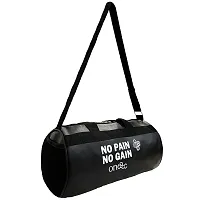 Gym Bag Black Leather for Men and Women-thumb1