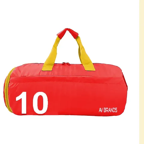 AV Brands Polyester Shoe Compartment Duffle Gym Bag for Men and Women for Fitness - Bag Size 49cm x 24cm x 24cm