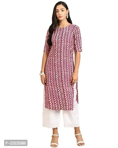 Stylish Multicoloured Cotton Kurta For Women-thumb0