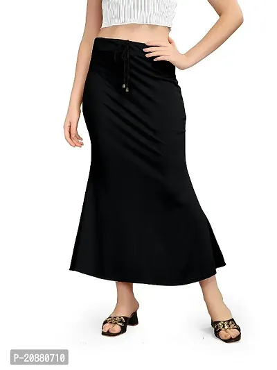 Qosha Womens Lycra Saree Shapewear/Petticoat-thumb0