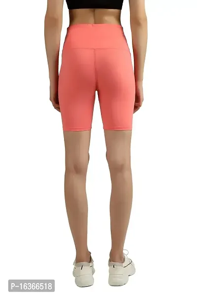 GLANZ COMFORT WEAR Women  Girls Cycling Shorts for Gym Yoga Swimming Dancing Exercising Basketball (M, Pink)-thumb3