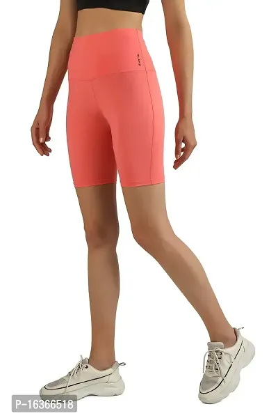 GLANZ COMFORT WEAR Women  Girls Cycling Shorts for Gym Yoga Swimming Dancing Exercising Basketball (M, Pink)-thumb2