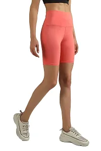 GLANZ COMFORT WEAR Women  Girls Cycling Shorts for Gym Yoga Swimming Dancing Exercising Basketball (M, Pink)-thumb3