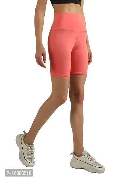 GLANZ COMFORT WEAR Women  Girls Cycling Shorts for Gym Yoga Swimming Dancing Exercising Basketball (M, Pink)-thumb4