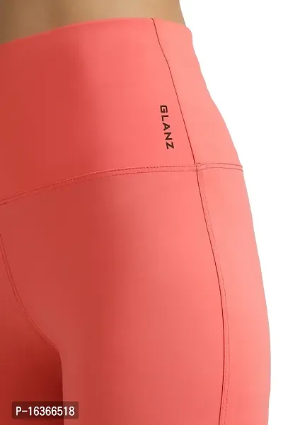 GLANZ COMFORT WEAR Women  Girls Cycling Shorts for Gym Yoga Swimming Dancing Exercising Basketball (M, Pink)-thumb5