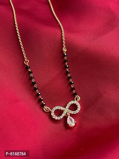 Alia Bhatt inspired diamond short mangalsutra-thumb3