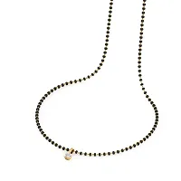 American diamond gold plated short mangalsutra-thumb3