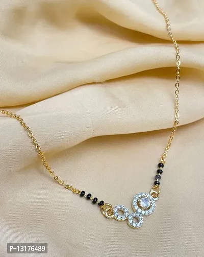 American Diamond Wedding Short Mangalsutra-thumb3