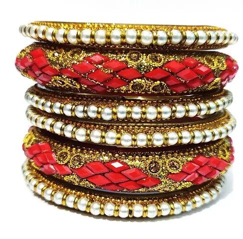 Stylish Glass Bangles Set for Women Pieces