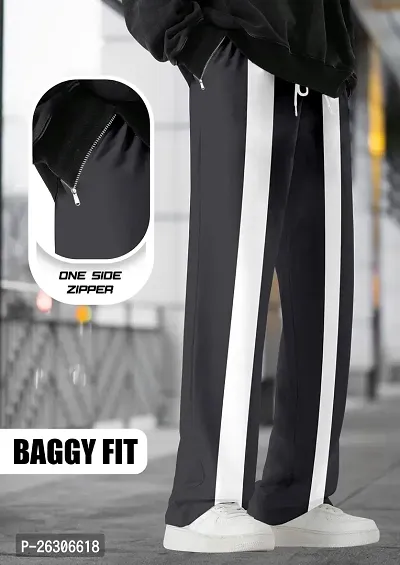 FTX Men Cut  Sew Baggy Fit Grey Track Pant