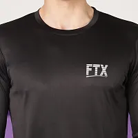 FTX Men Round Neck Full Sleeve Black Tshirt-thumb2