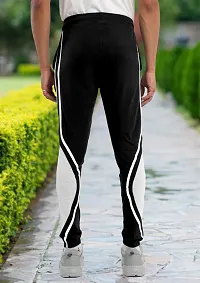 FTX Men Cut  Sew Baggy Fit Zipper Black Track Pant-thumb1