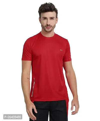 Elegant Polyester Solid Round Neck Tees For Men- Pack of 8-thumb2