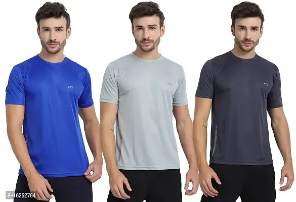 FTX Men's Dri-Fit Round Neck T-Shirt Combo - Pack of 3 (723)