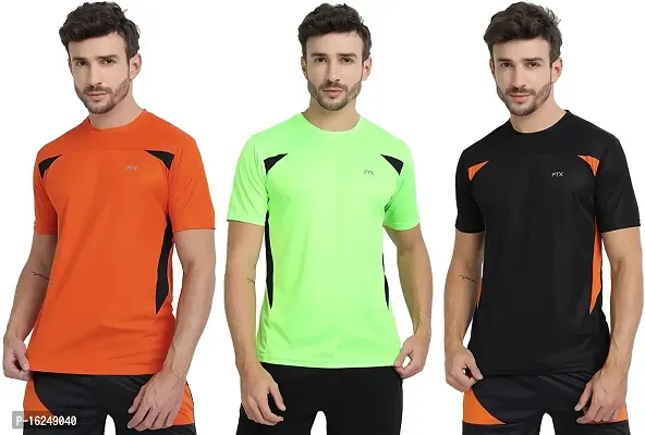 FTX Men's Dri-Fit Round Neck T-Shirt Combo - Pack of 3 (710)