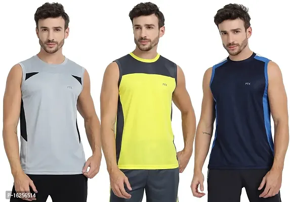 FTX Men's Dri-Fit Round Neck T-Shirt - 709-PO3