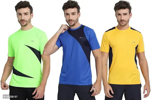 FTX Men's Dri-Fit Round Neck T-Shirt Combo - Pack of 3 (710)