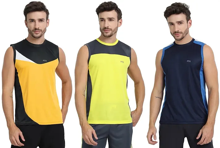 FTX Men's Dri-Fit Round Neck T-Shirt - 709-PO3