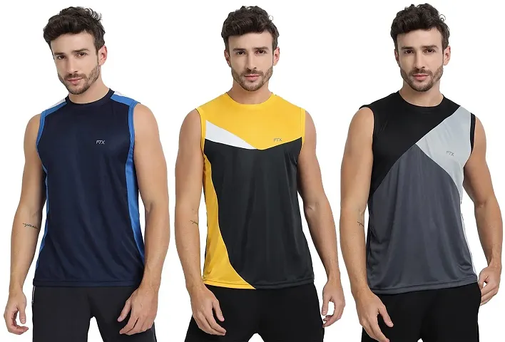 FTX Men's Dri-Fit Round Neck T-Shirt - 709-PO3