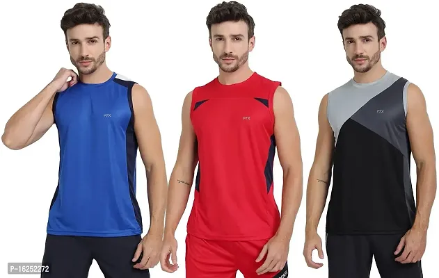 FTX Men's Dri-Fit Round Neck T-Shirt - 709-PO3