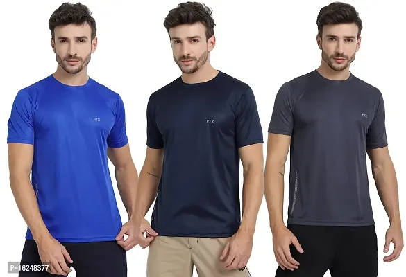 FTX Men's Dri-Fit Round Neck T-Shirt Combo - Pack of 3 (723)