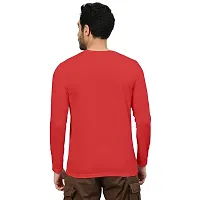 FTX Men Solid Round Neck Full Sleeves Red Tshirt-thumb1