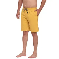 FTX Men's Solid Woven Cotton Shorts - Yellow-thumb1