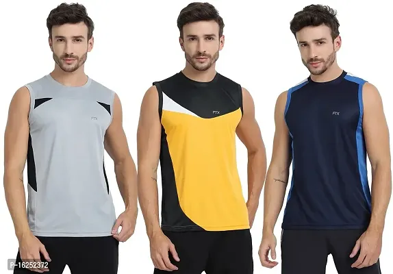 FTX Men's Dri-Fit Round Neck T-Shirt - 709-PO3